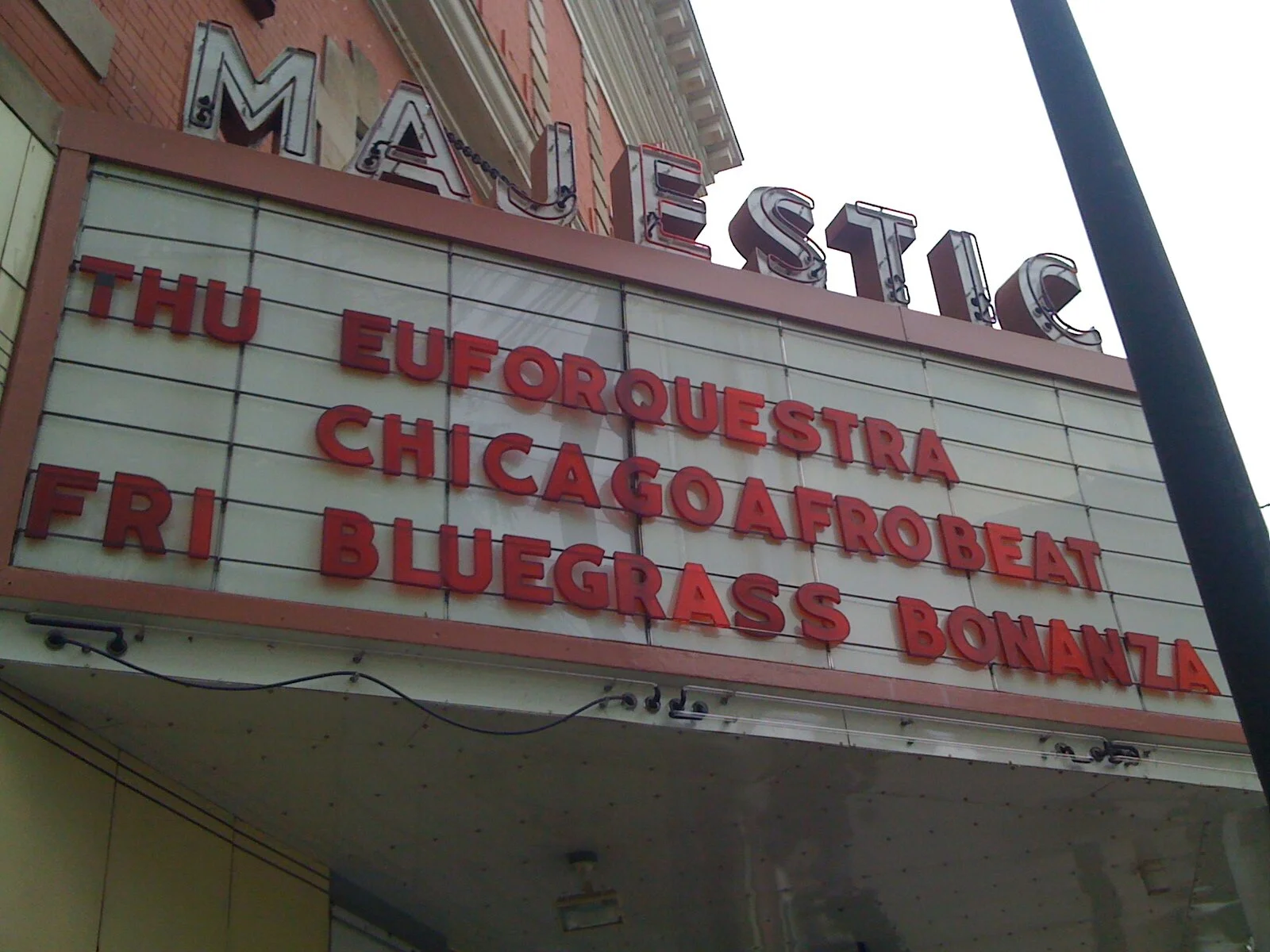 Geoff Shell performing with Chicago Afrobeat Project at the Majestic Theatre (Madison)