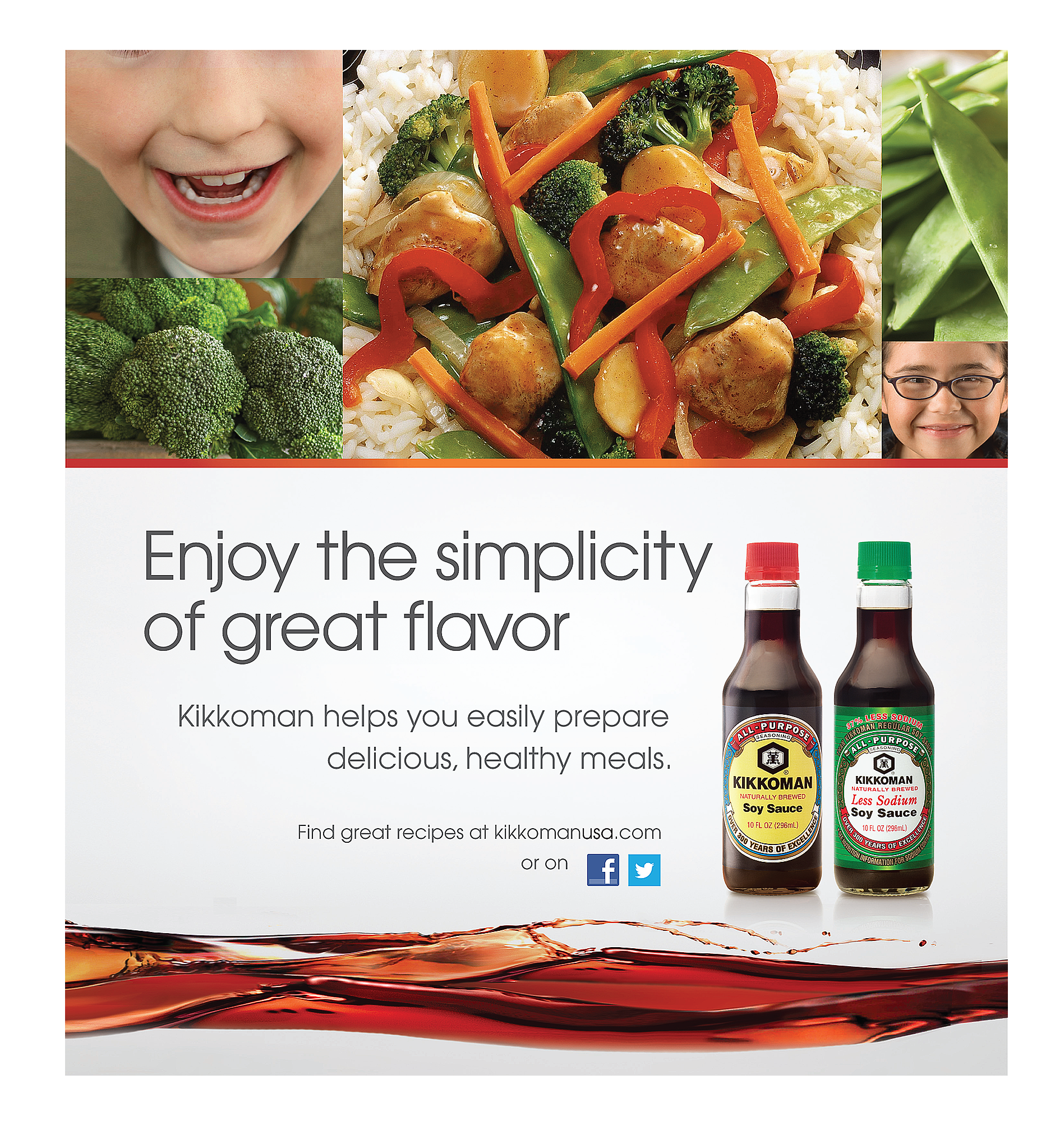 Kikkoman Healthy Meals Backcard