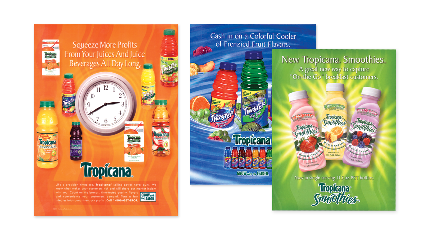 Tropicana Campaign- ads and sell sheets