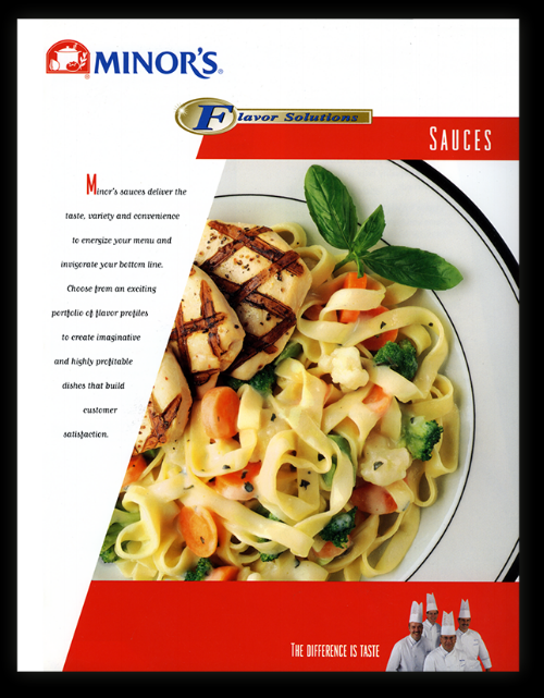 Nestlé Minor's Foodservice 4 page brochure