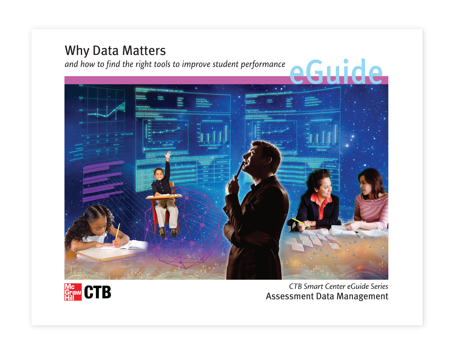 eGuide cover for 50 page, 4 color guide on "Why Data Matters"