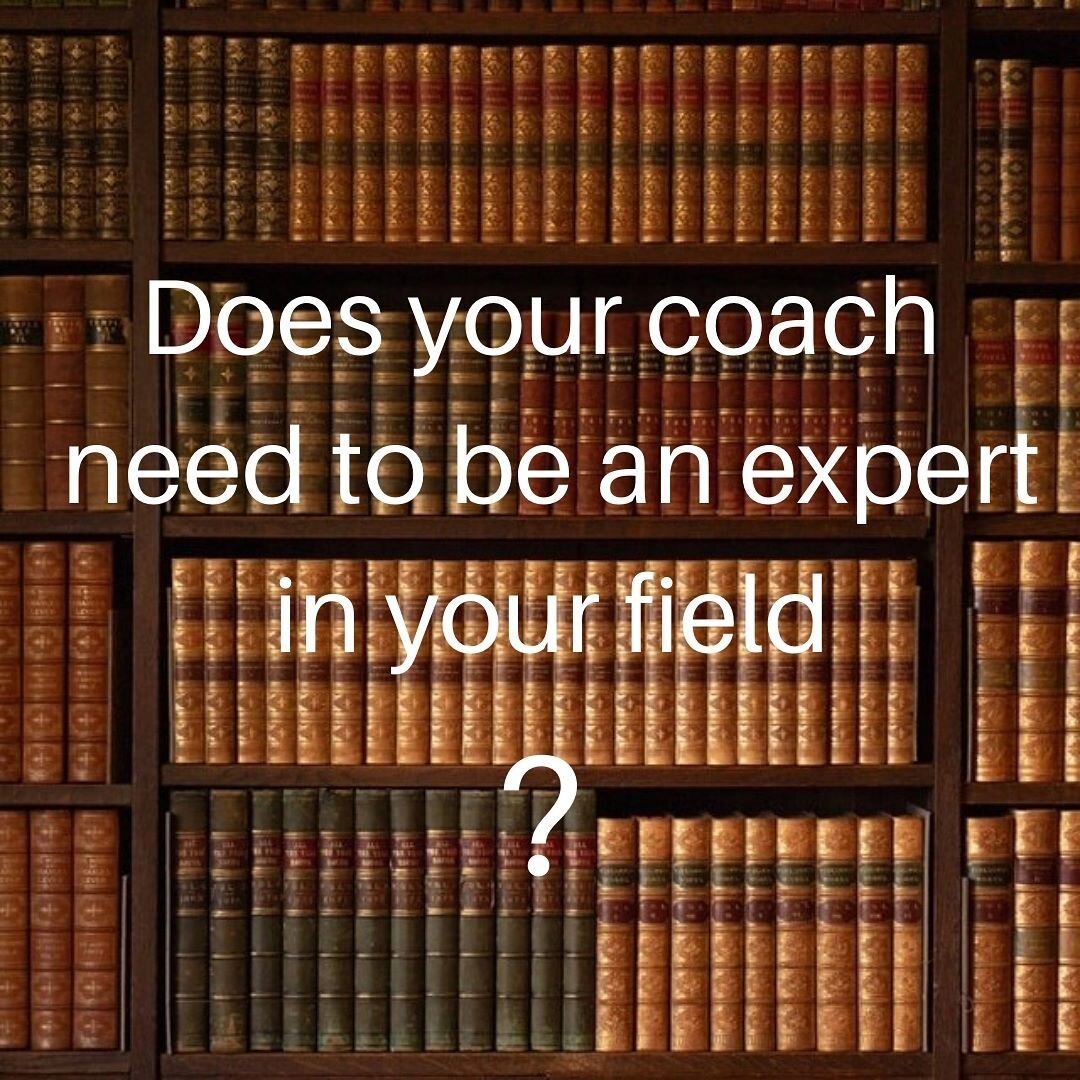 No. 
💡A coach needs to be an expert in the coaching process, they don't need to be an expert in the situation you are facing.
💡It is usual for coaches to specialise in an area they have skill or experience in, and this may be your preference. 
💡Th