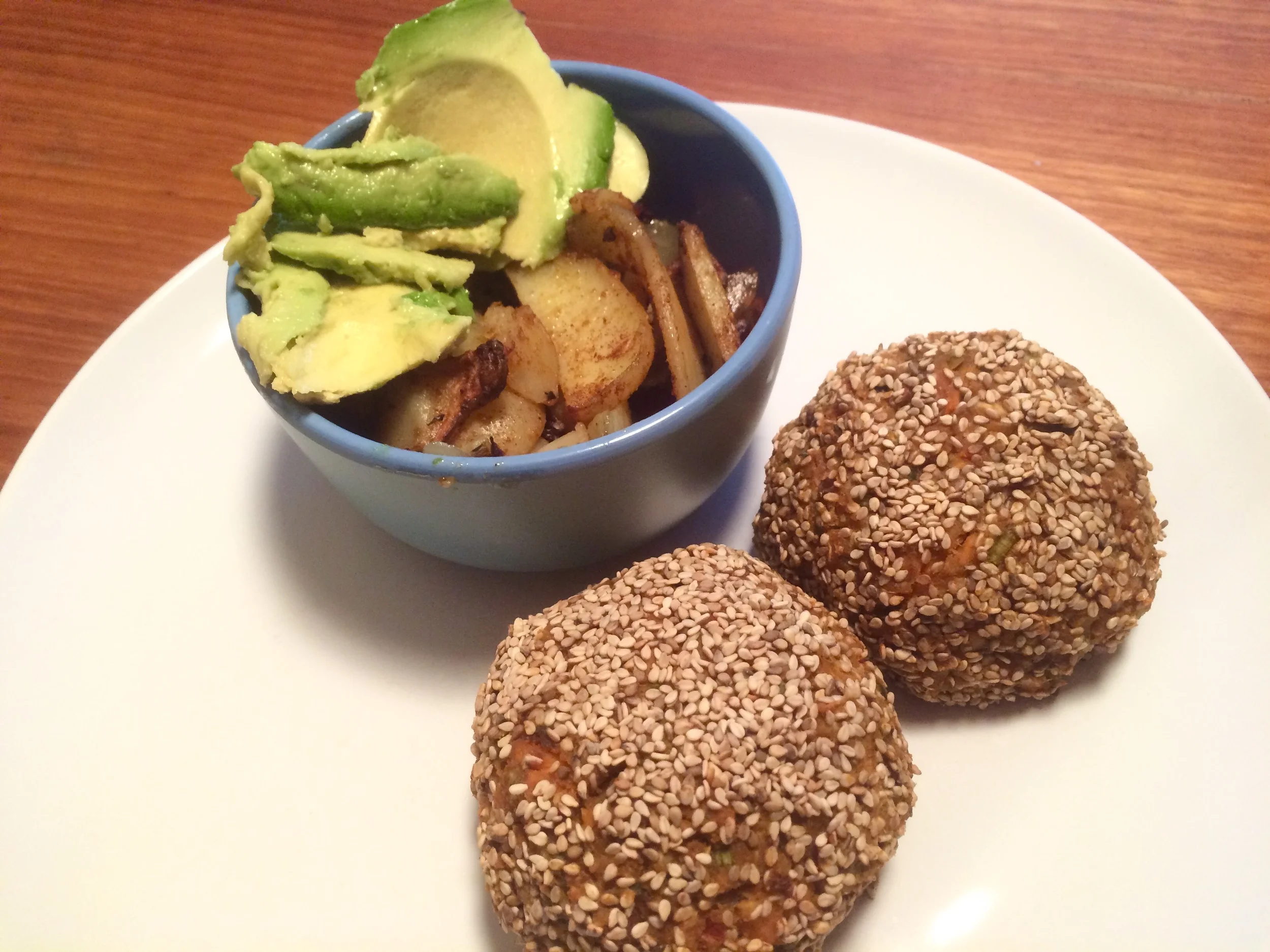 Sweet Potato Falafel Burgers