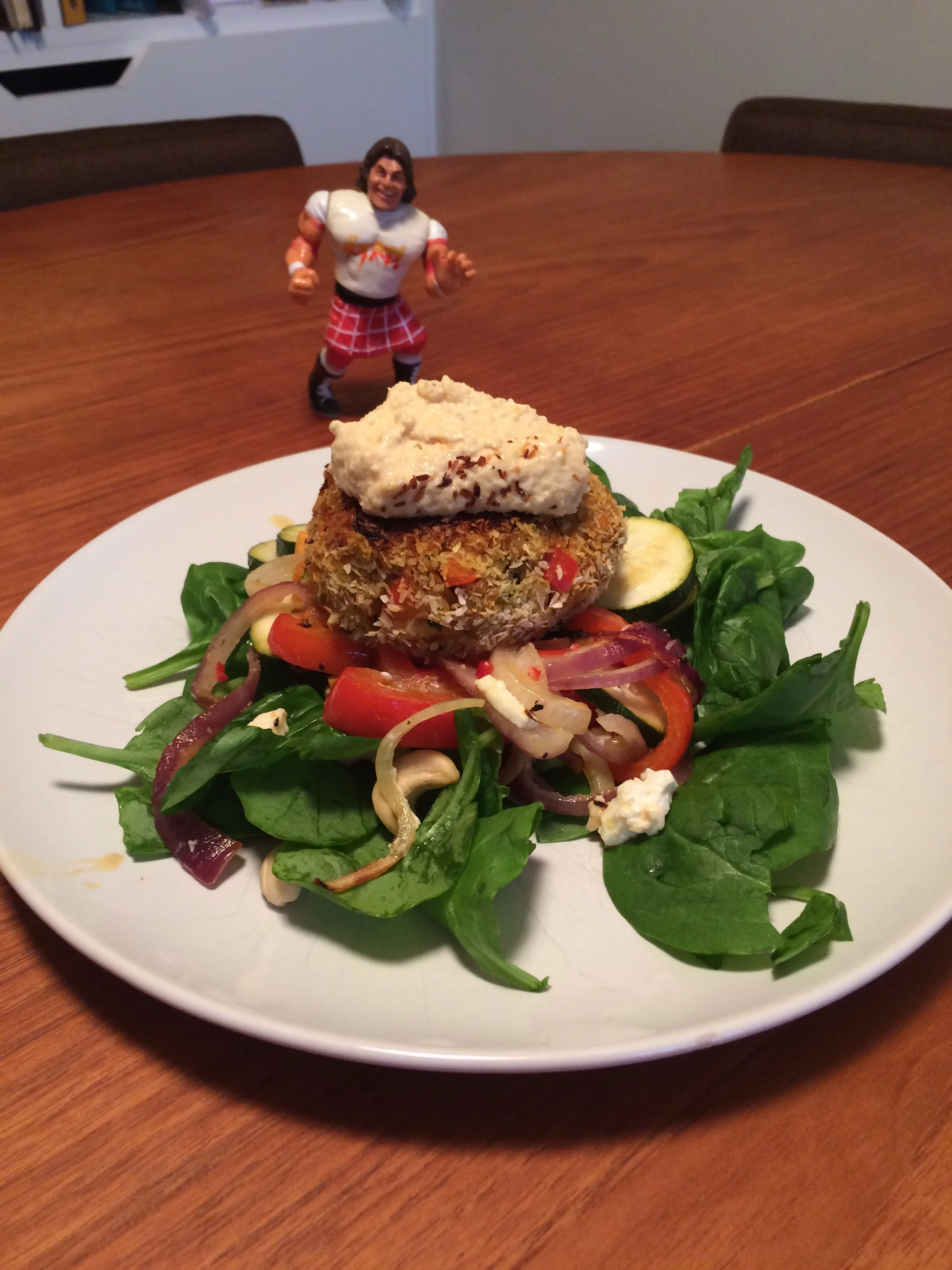 Sweet potato, courgette & coconut burgers