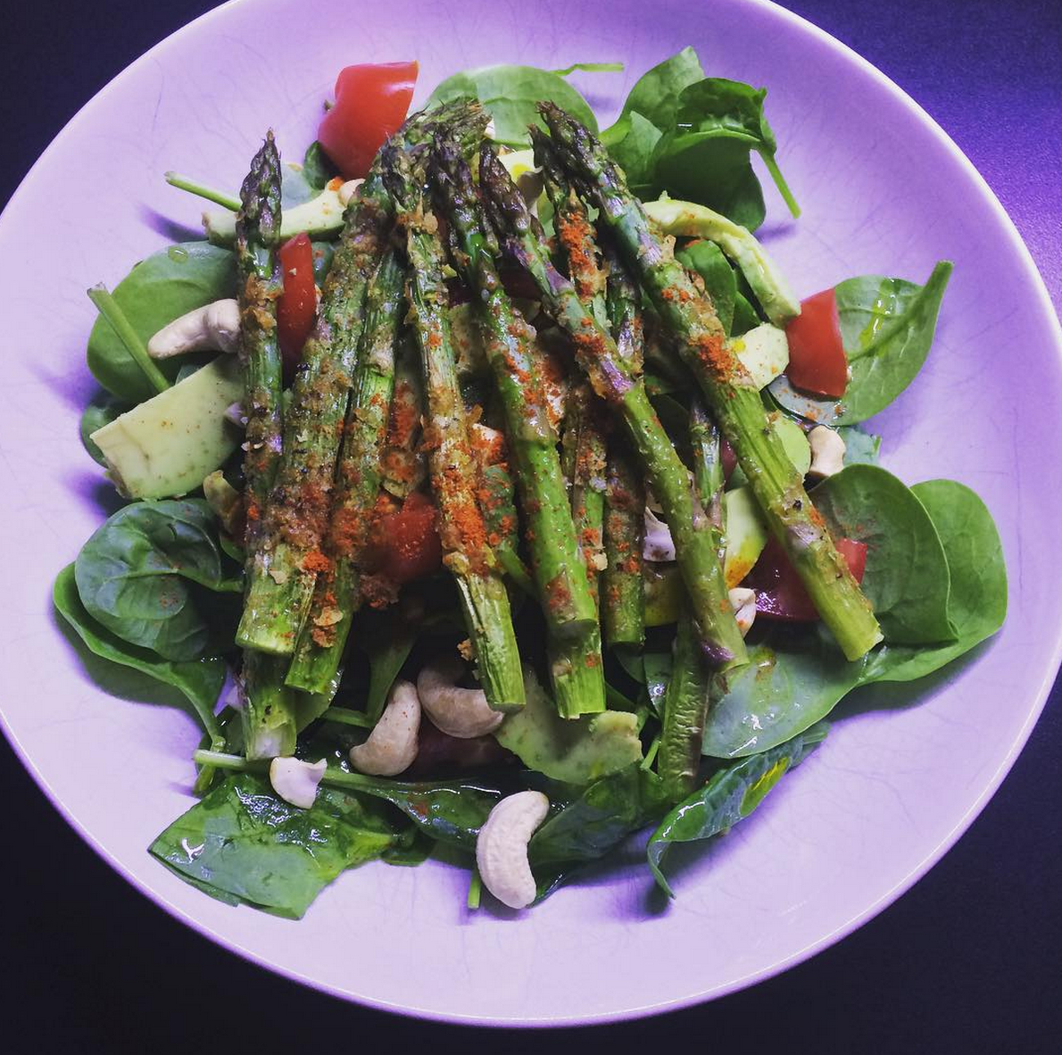 Asparagus ideas? Try a grilled chilli asparagus & avocado salad