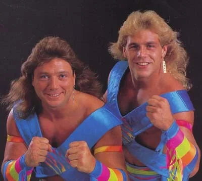 Shawn Michaels & Marty Jannetty AKA "The Rockers" an unlikely but hugely successful tag team, much like our Kale & Sweet Potato friends. Â