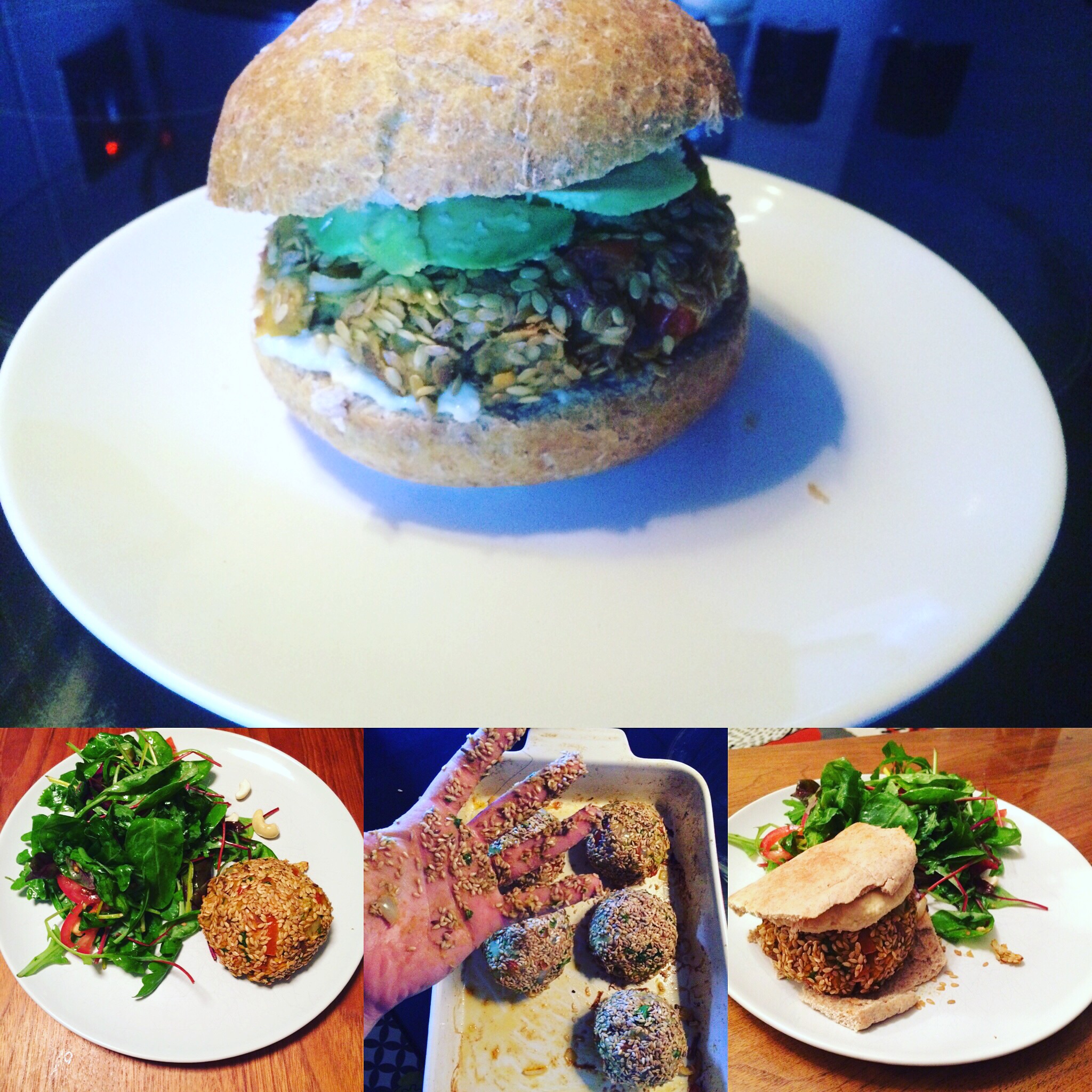 Here we have sweet potato & red pepper burgers, infused with sweet paprika & coated in linseed - taken from the 5 step framework outlined above