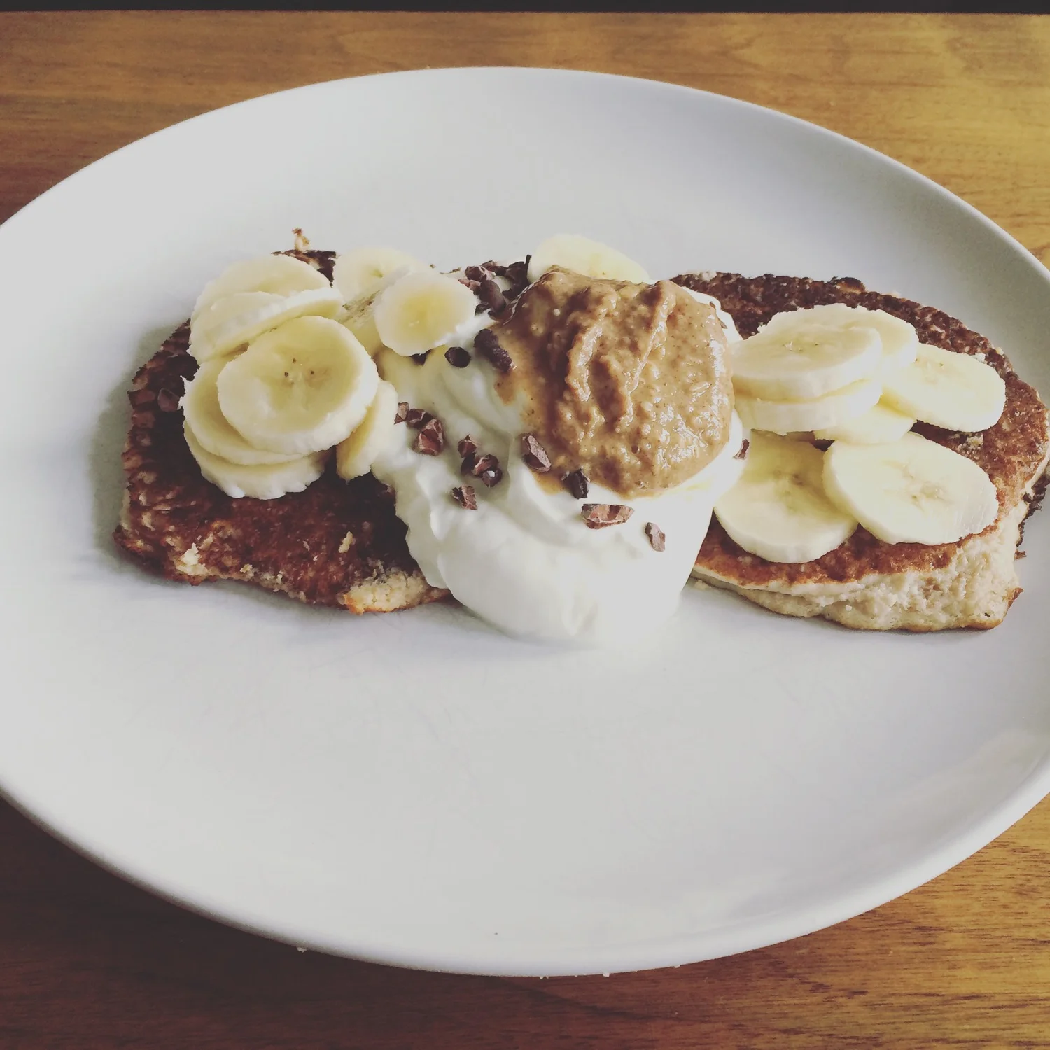 Protein rich coconut pancakes
