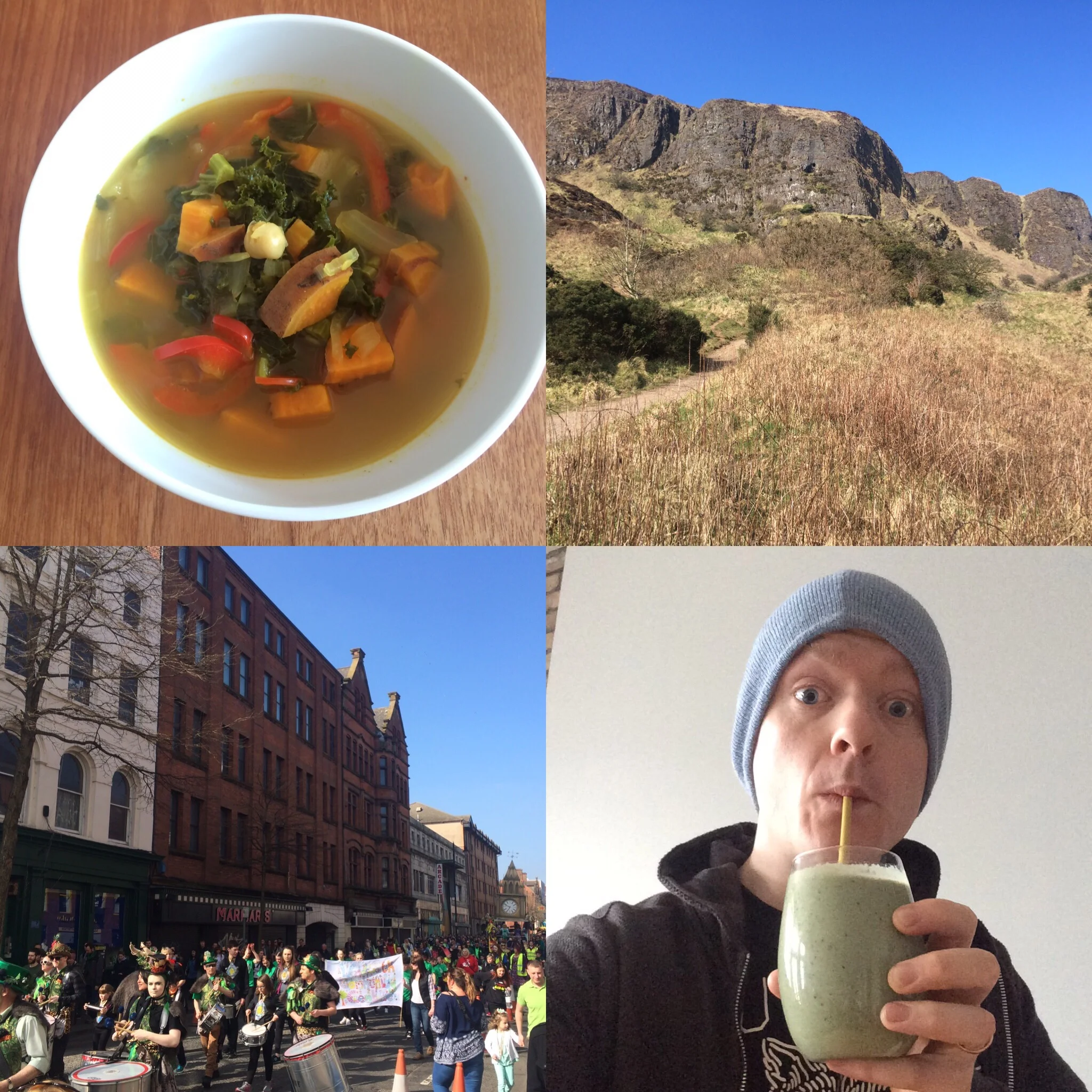 St Patricks Fiery Sweet potato, kale & chickpea stew 🍀