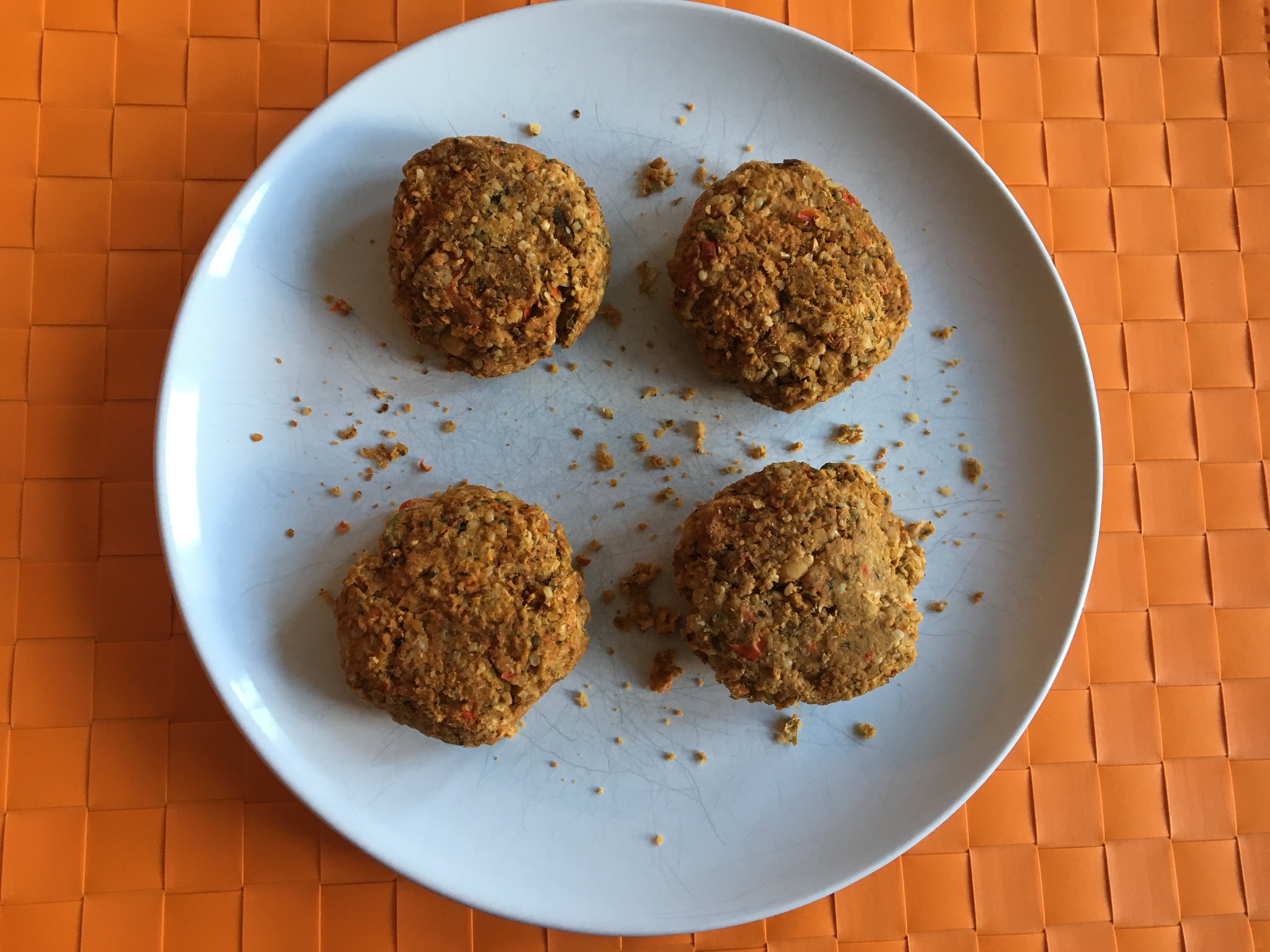 Baked Falafel Burgers