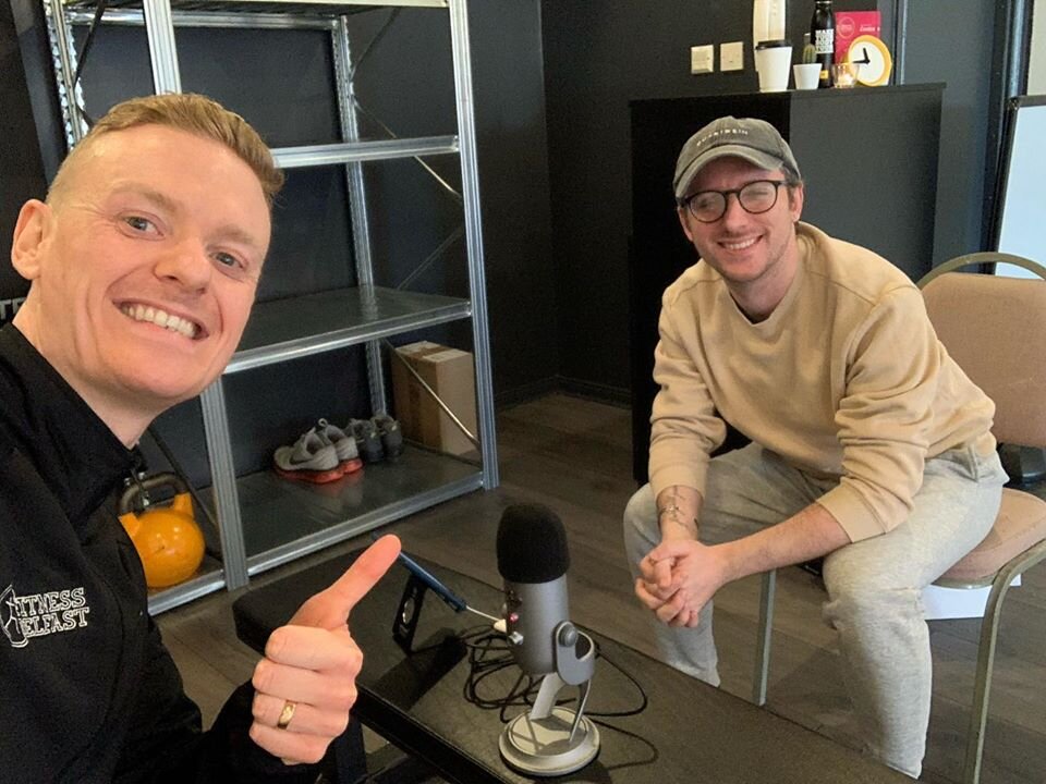 Fitness Belfast chatting yoga on 'Spaces Between Us' podcast