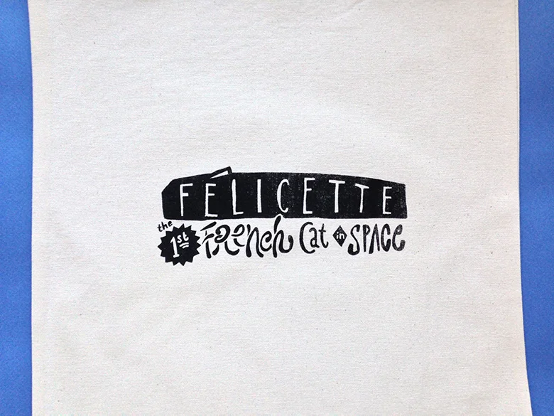 reverse of tote bag