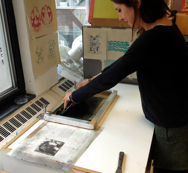 Lizzie dropped by to print a few too.