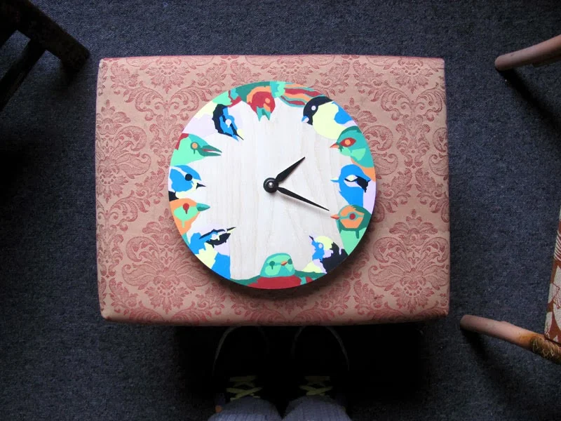 Another hand-painted clock from earlier on in the year