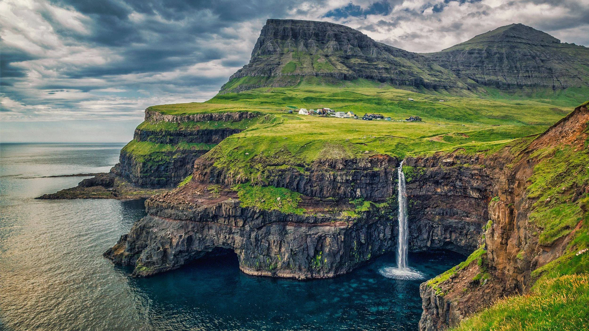 The city of Hov, Faroe Islands via reddit (anyone know where this image originated?)