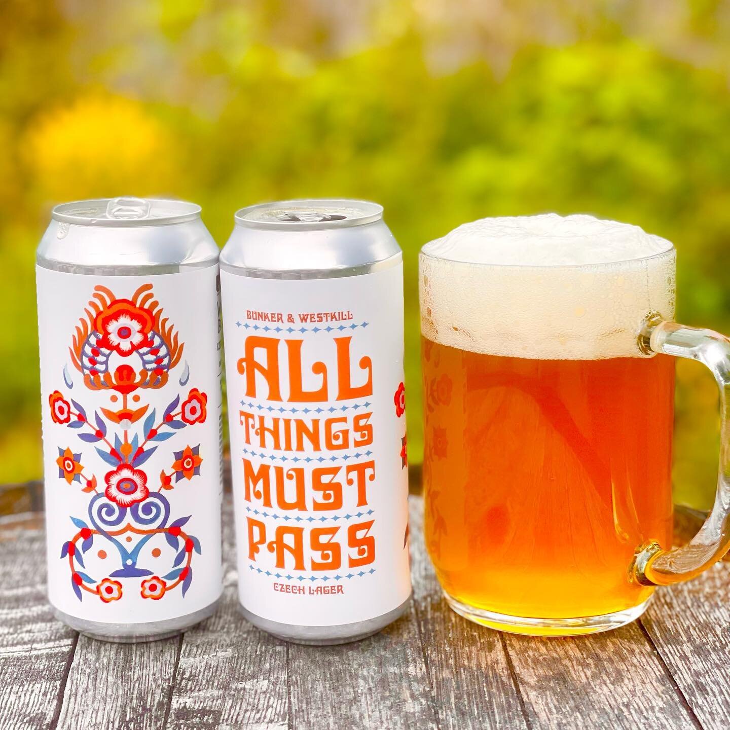 🇨🇿🇨🇿🇨🇿🇨🇿🇨🇿🇨🇿
New Lager Alert! 
A couple months ago our friends from @westkillbrewing made the trip up to Portland to brew a tasty spring lager with us and the result is finally packaged and available to-go! 
🇨🇿
ALL THINGS MUST PASS CZEC