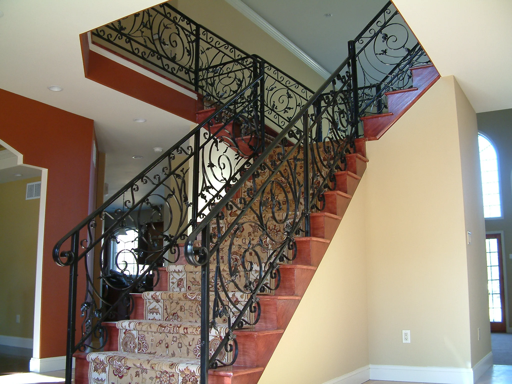 Ornamental steel railing