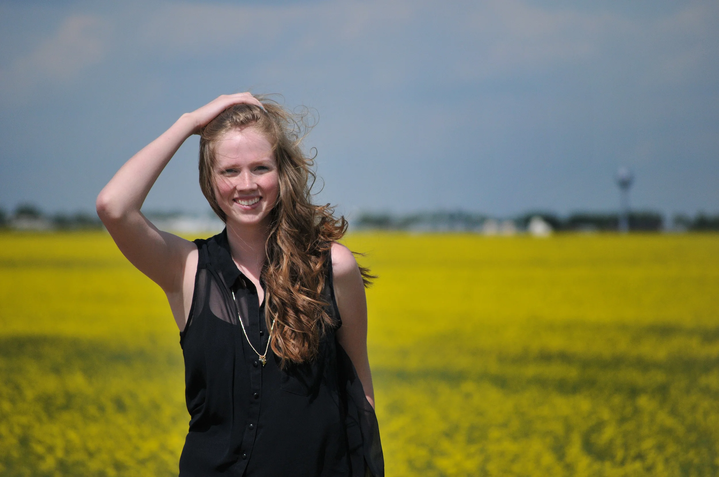 Shown in background my hometown of Rouleau, Sk., better known as Dog River, site of comedy series Corner Gas.