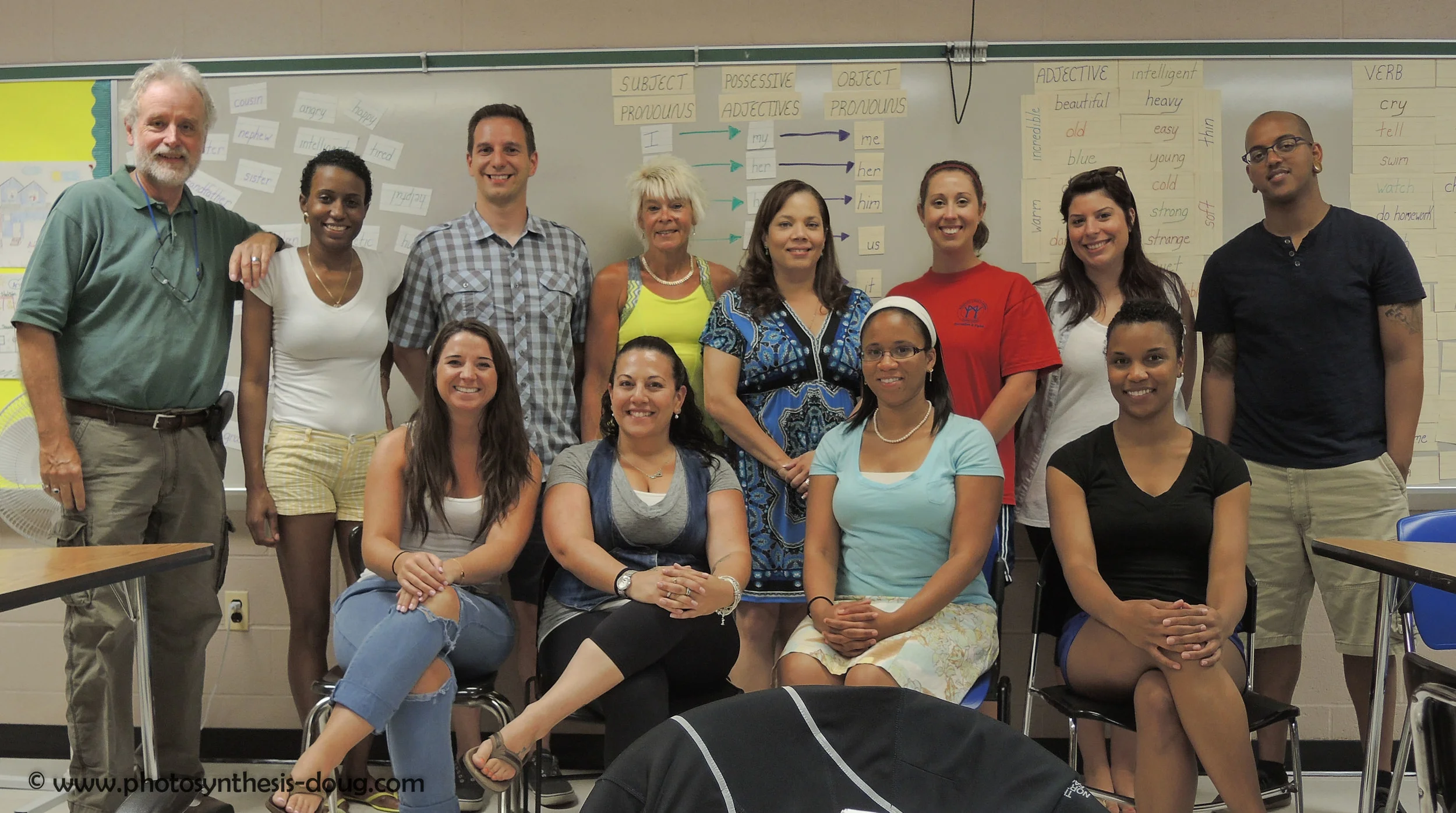 BACK: Doug, Drea, Keith, Kristina, Norma, Kirsten, Panagiota, Henoch; FRONT: Ellen, Samantha, Lanita, Jasmin