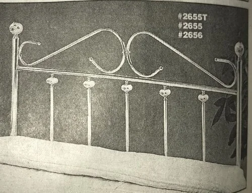 Gold Finished Metal Headboard Only