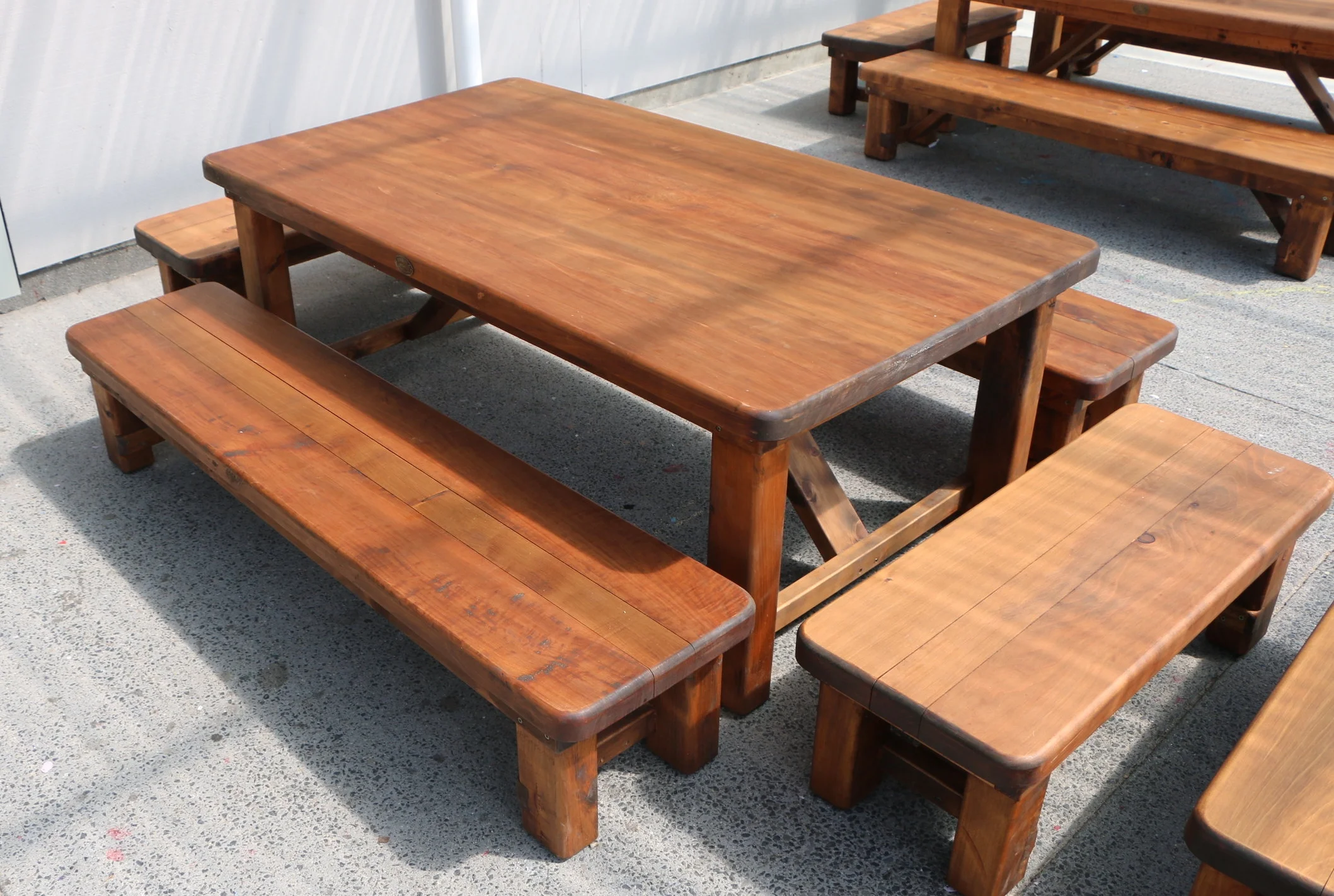 12 seater Kindergarten table & 4 forms