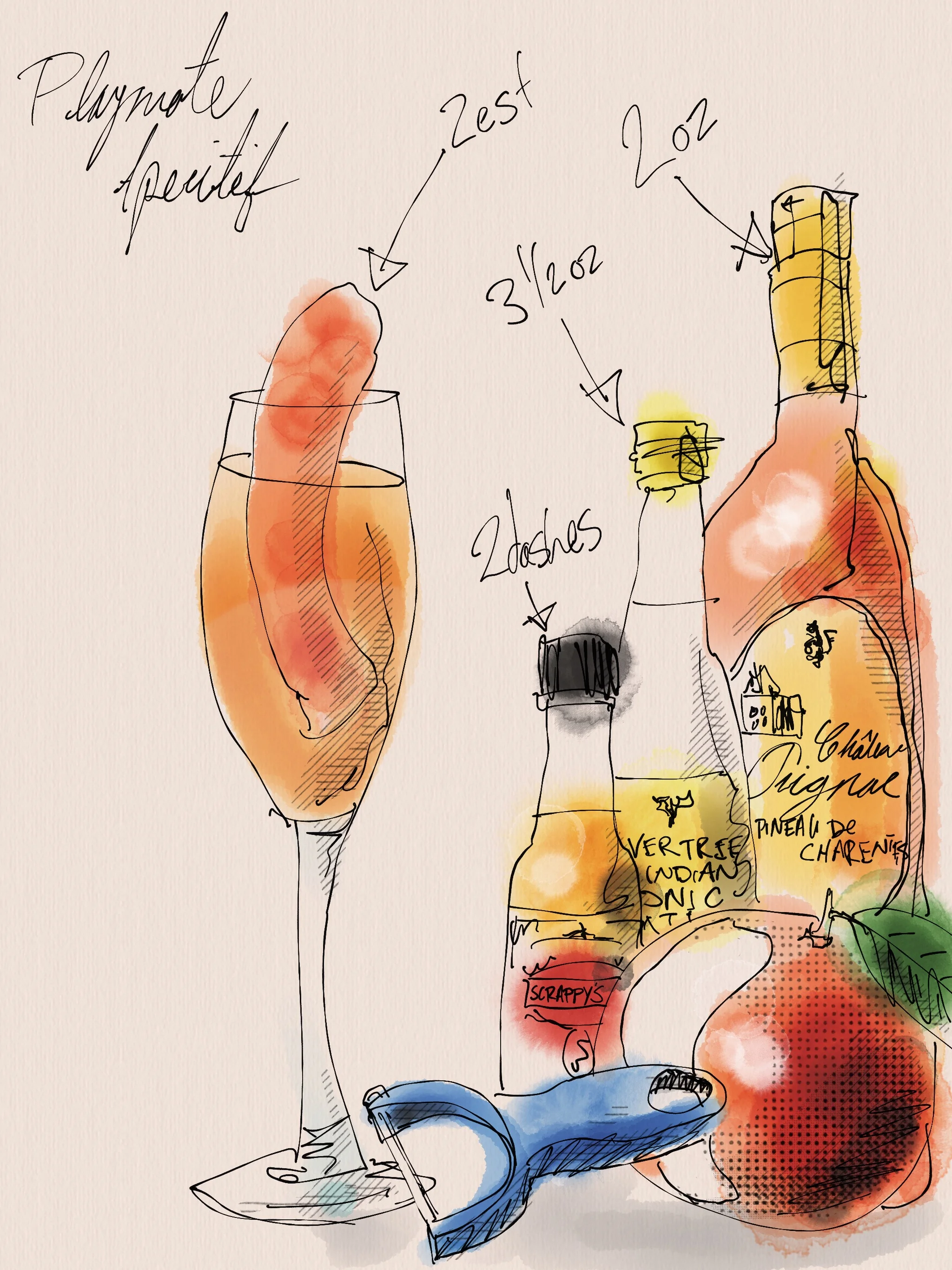 The Playmate Cocktail- a simple aperitif that is really complicated