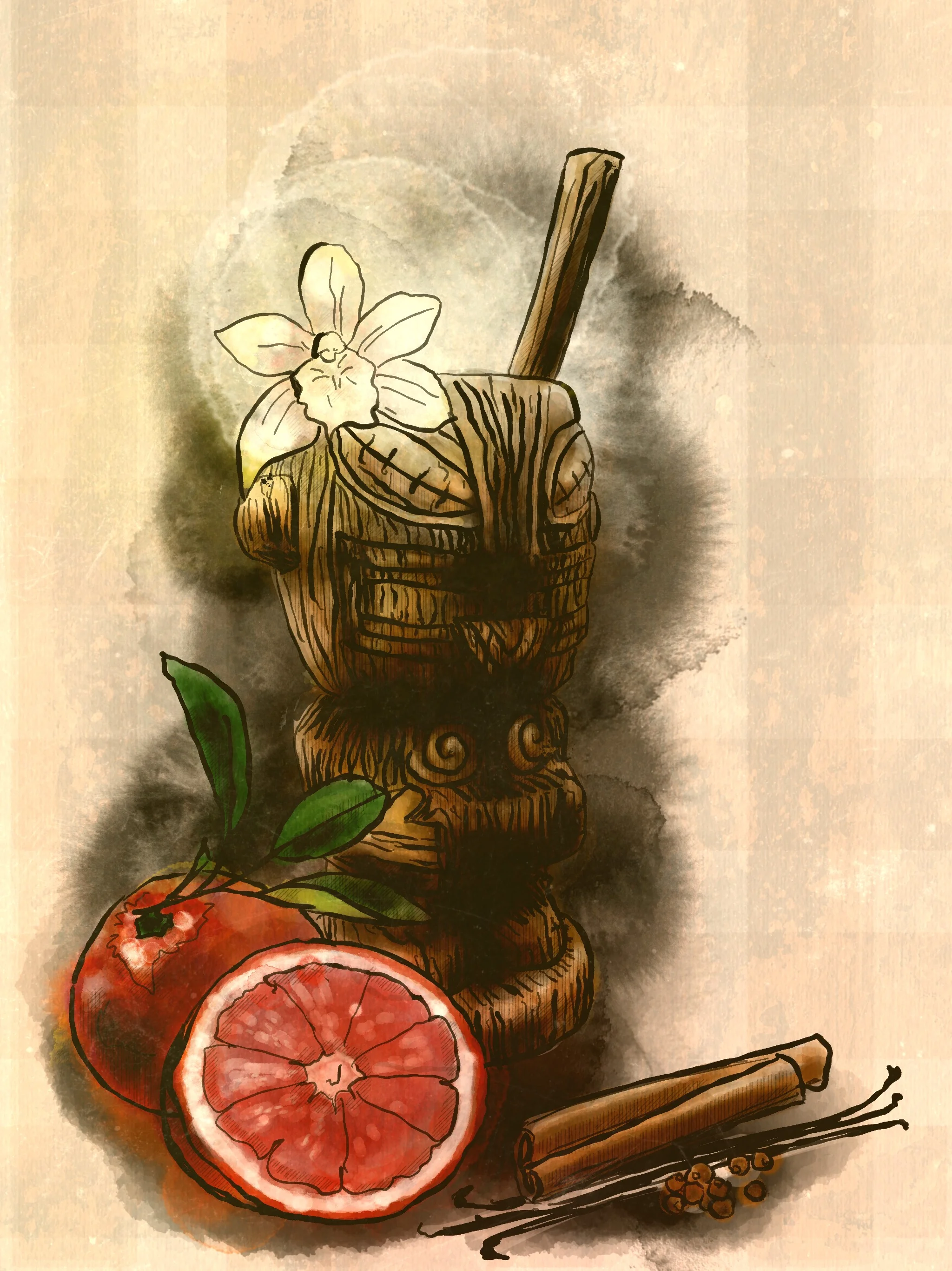 Tiki classic, "The Nui Nui" is the perfect Christmas cocktail