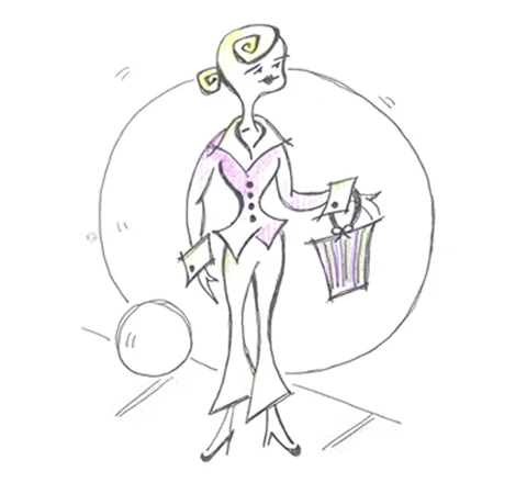  Illustration for the New York Dessert Tour Schwag bag 