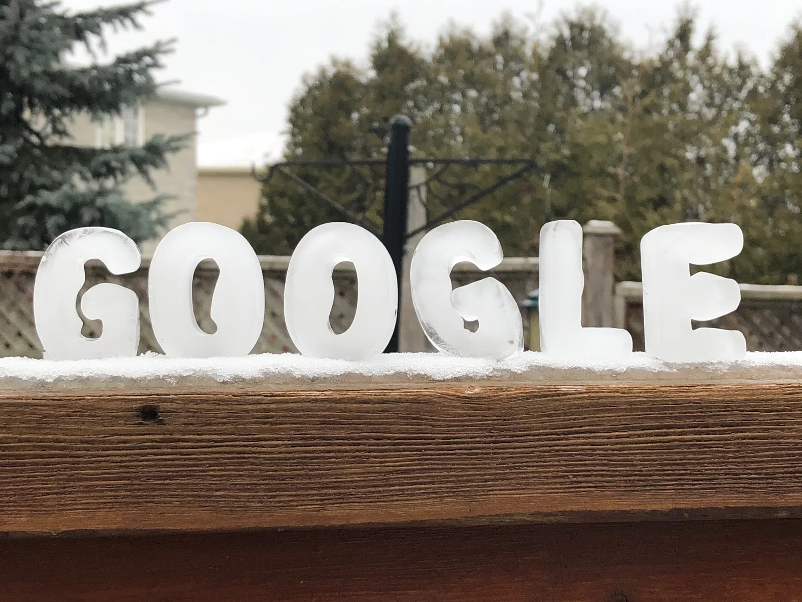 Using an ice cube mould, I created the actual logo out of ice.