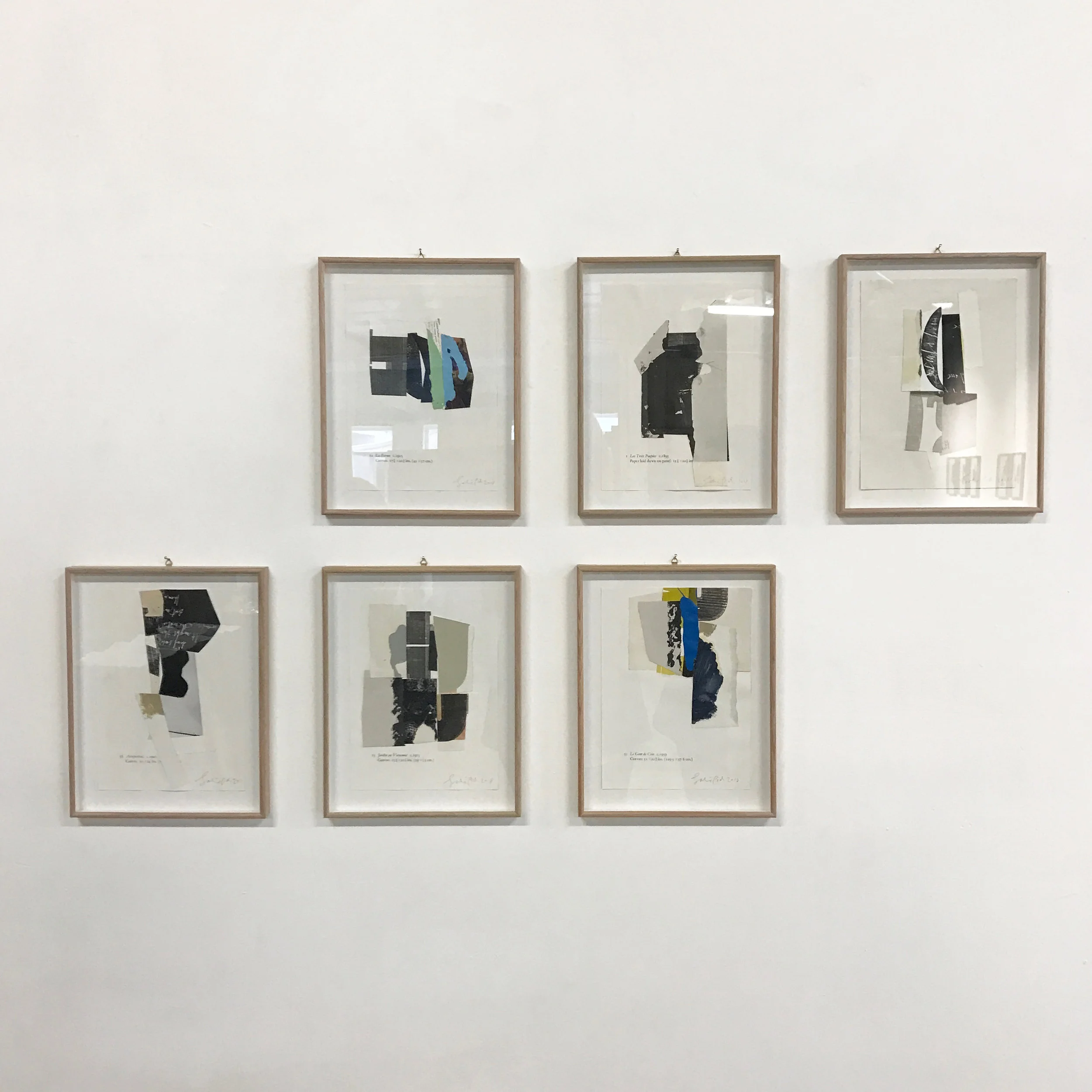 Install shot of small works. Please contact the gallery for a PDF of all works by Sabine Pick.