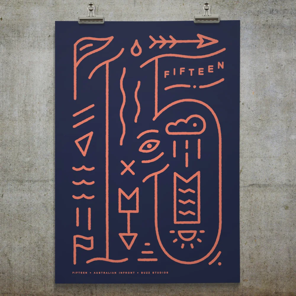 Print design for AusInfront exhibition in Sydney. Currently in the process of screen printing a limited edition A2 run of these prints.