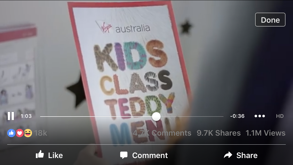 New Promo for Virgin Australia smashed 1-million views in 24hrs