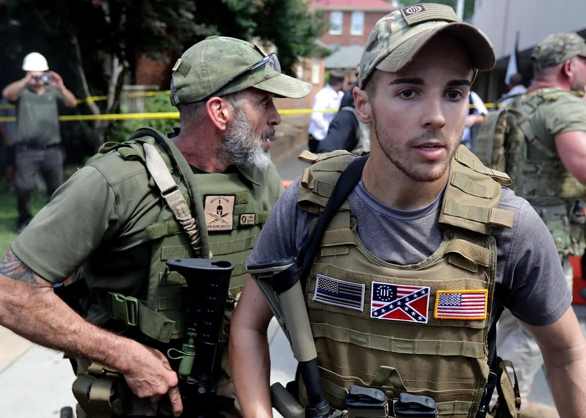 Democratie in Amerika: demonstreren in Charlottesville ter verdediging van 'blanke' rechten (Foto: Chip Somodevilla/Getty Images)