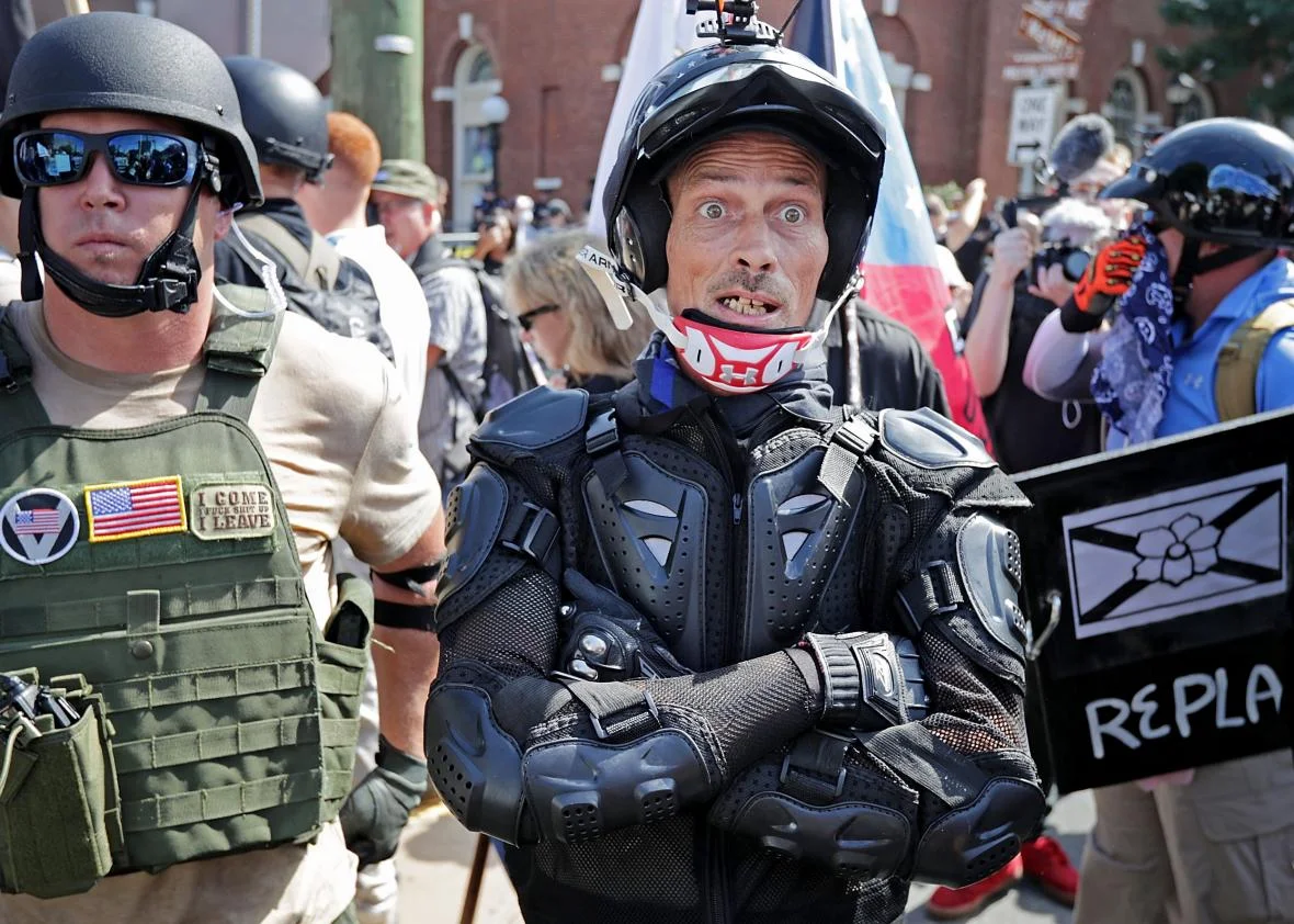 Voorbereid op een 'vreedzame' demonstratie (Foto: Chip Somodevilla/Getty)