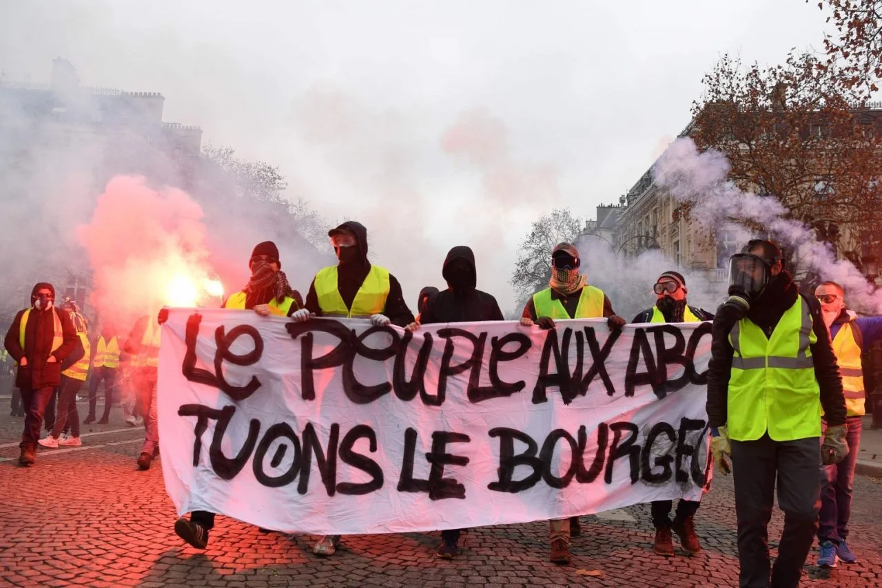 Protest of opstand? (Bron: AFP)