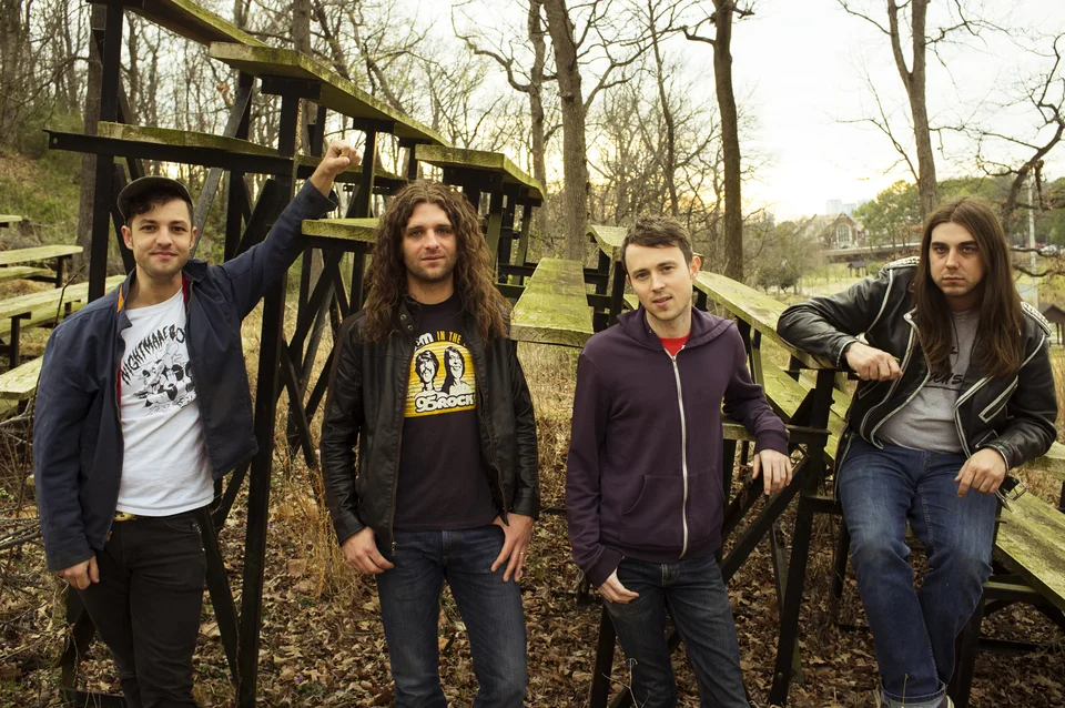 The Glory Fires: Lee Bains III, Adam Williamson, Eric Wallace and Blake Williamson. Photo courtesy of Sub Pop.