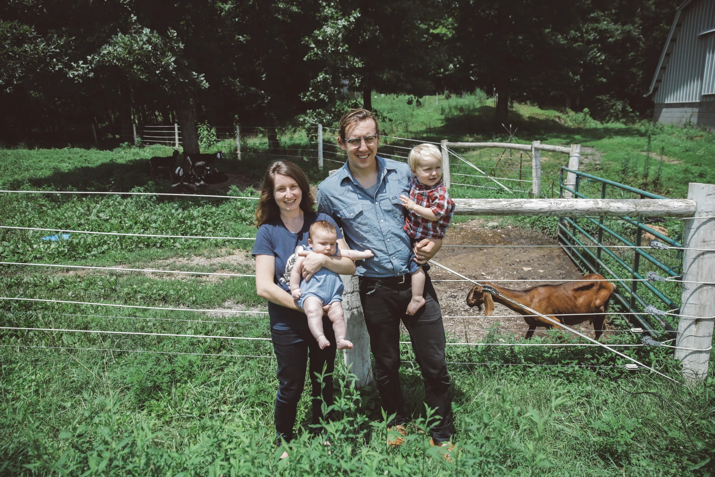 The Gahn Family at home in Crab Orchard