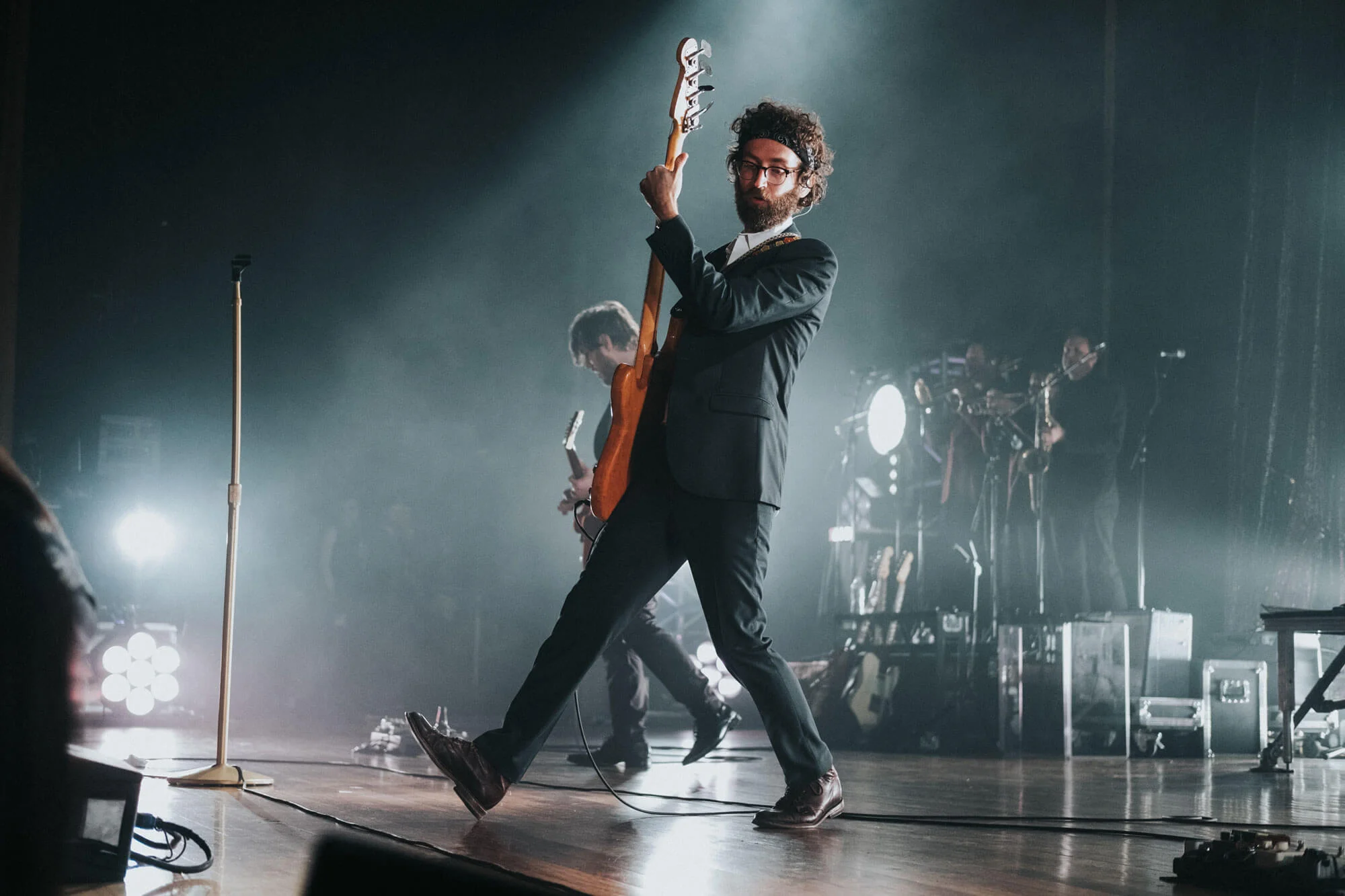 Jesse Phillips on stage with St. Paul & the Broken bones. (Photo by Josh Weichman)
