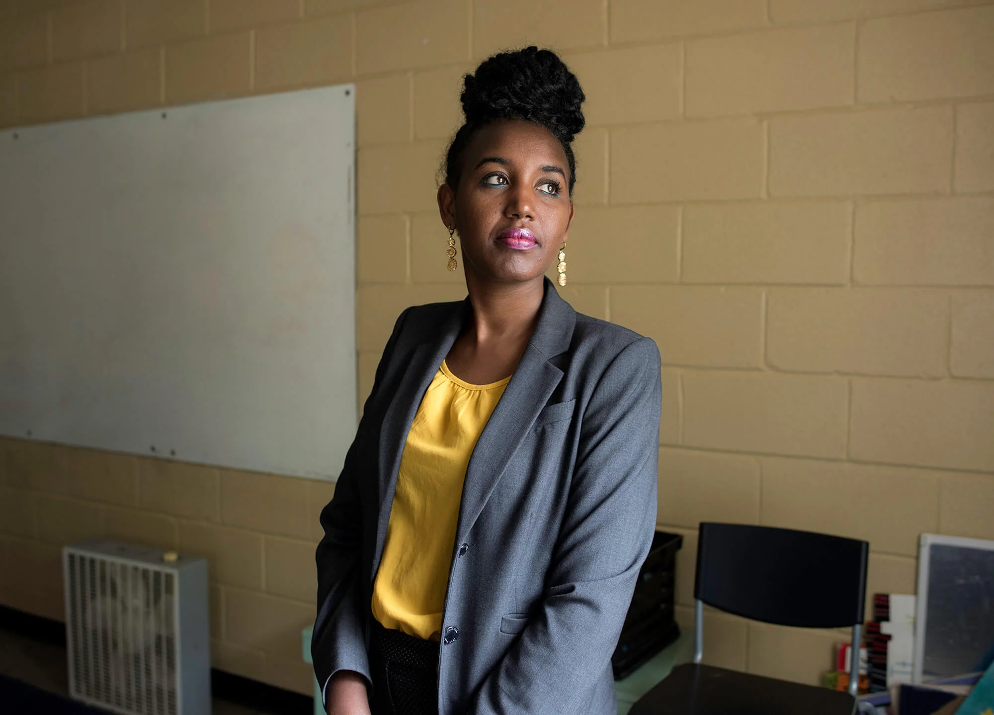 Nathalie Wibabara, a refugee from Democratic Republic of the Congo who now works as a refugee-employment specialist for the Friends of Refugees.