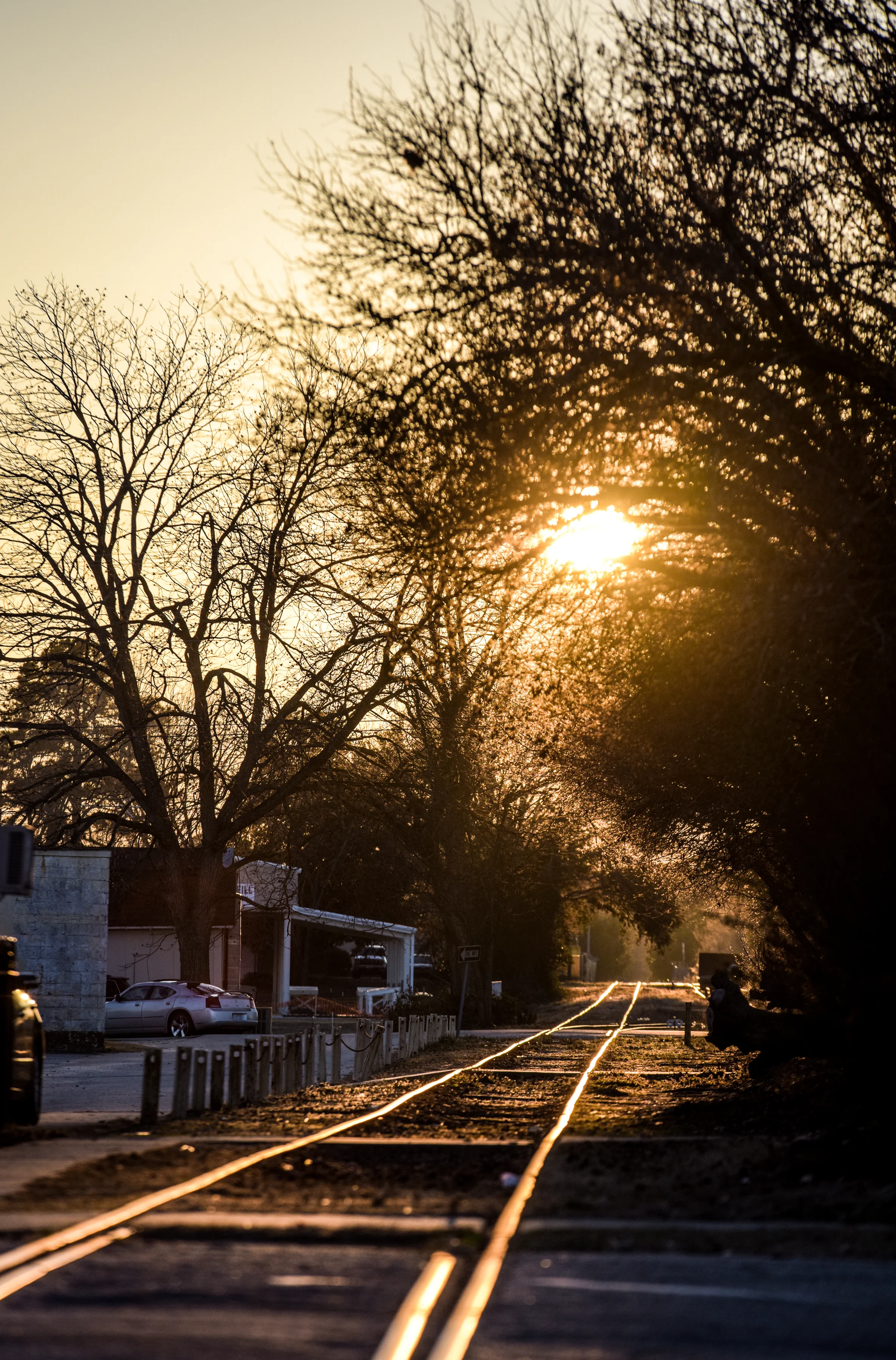 The train cutting through Pembroke takes goods to and from manufacturing companies in Robeson County.
