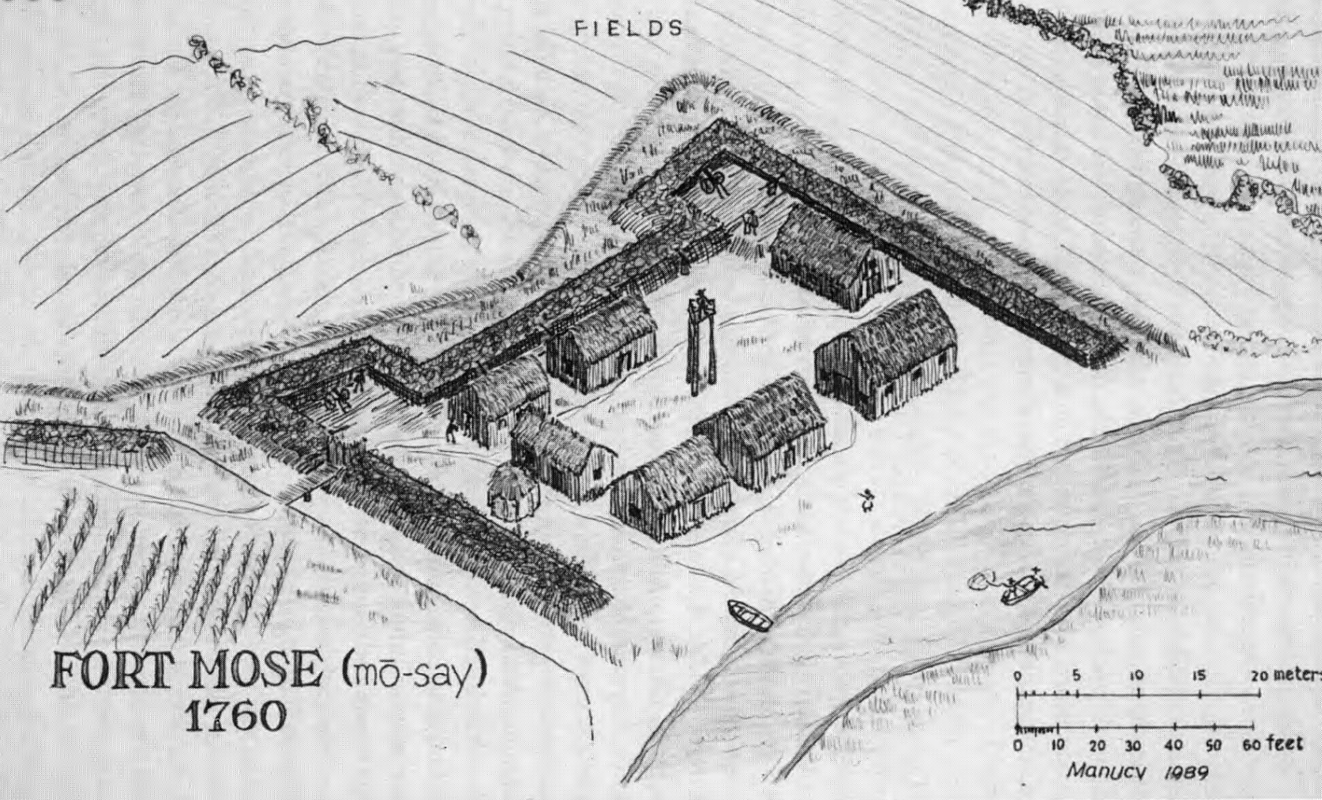Fort mose rendering courtesy of the university of florida