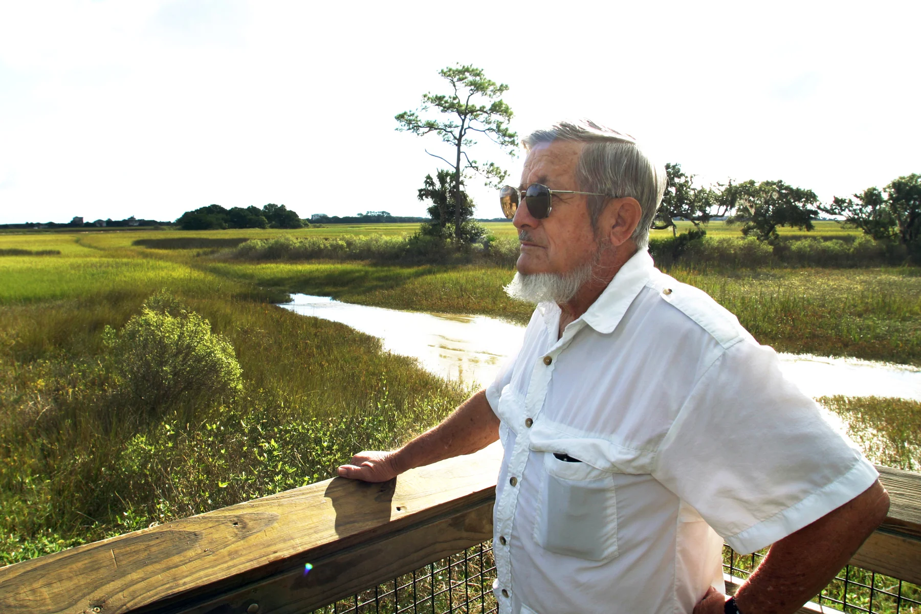 Jack Williams at Fort Mosa, 2003 Photo by Walter Coker