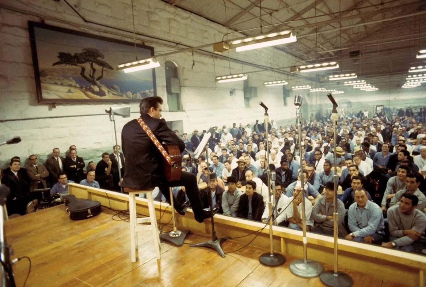 Johnny Cash performing at Folsom Prison on January 13, 1968