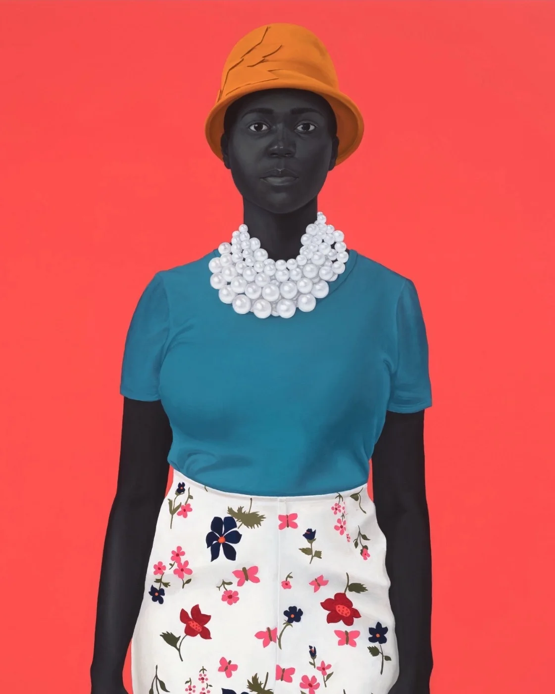 SHE HAD AN INSIDE AND AN OUTSIDE NOW AND SUDDENLY SHE KNEW HOW NOT TO MIX THEM 2018, 54 x 43 inches, Oil on Canvas