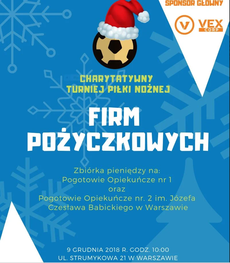 » Charytatywny Turniej Piłki Nożnej Firm Pożyczkowych - zaproszenie do udziału
