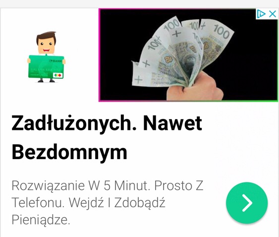 Reklama AdWords linkująca do strony Zanimalo.pl