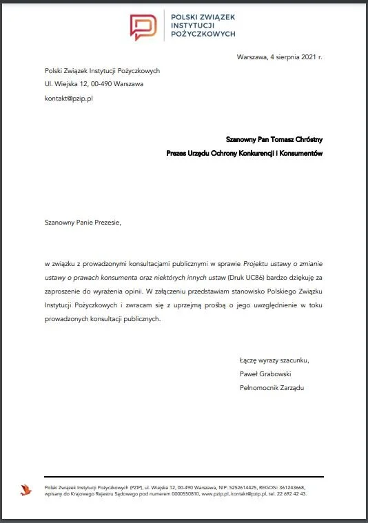 » Stanowisko PZIP ws. projektu ustawy o ograniczeniach w handlu podczas pokazów