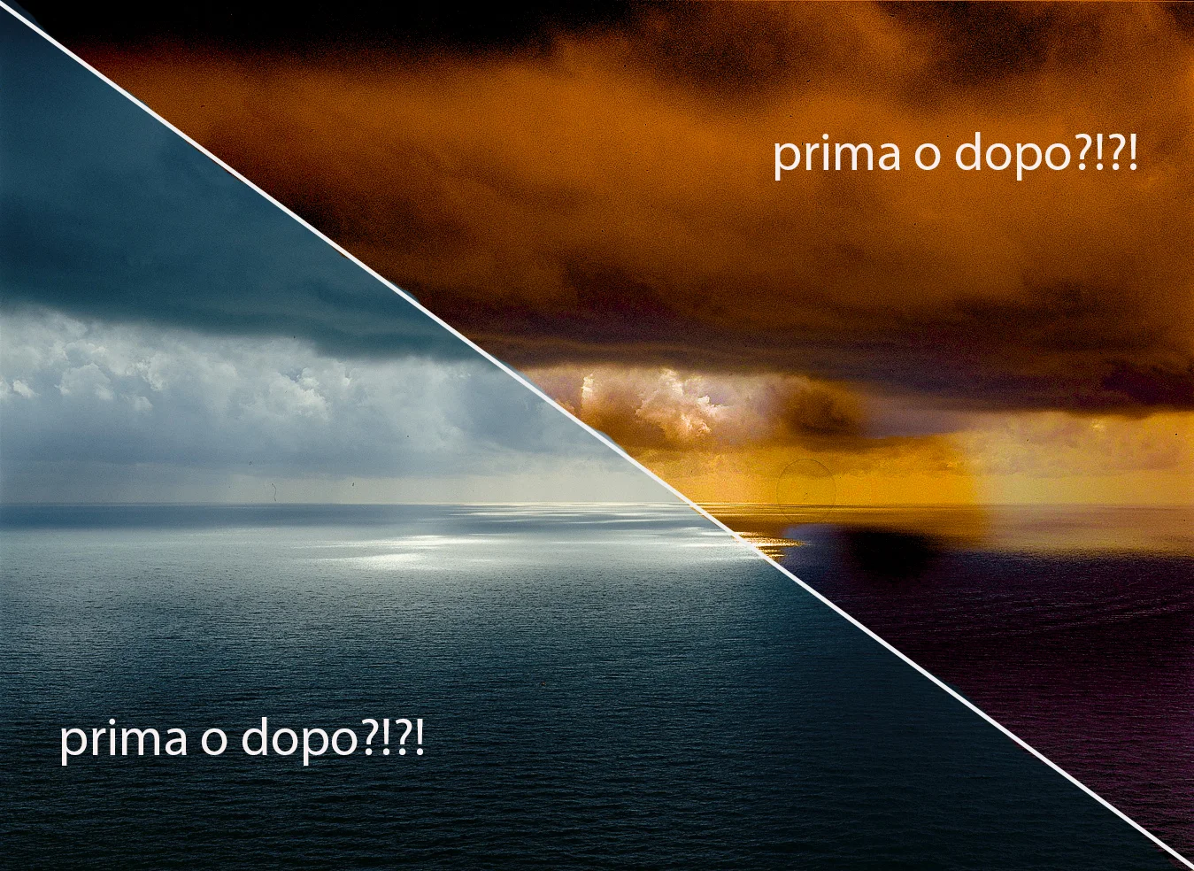 Ma siamo sicuri che la versione "DOPO" sia sempre meglio dell'originale? Perché a volte la post produzione ti ruba la voglia di scoprire il mondo (ed una buona fotografia!)