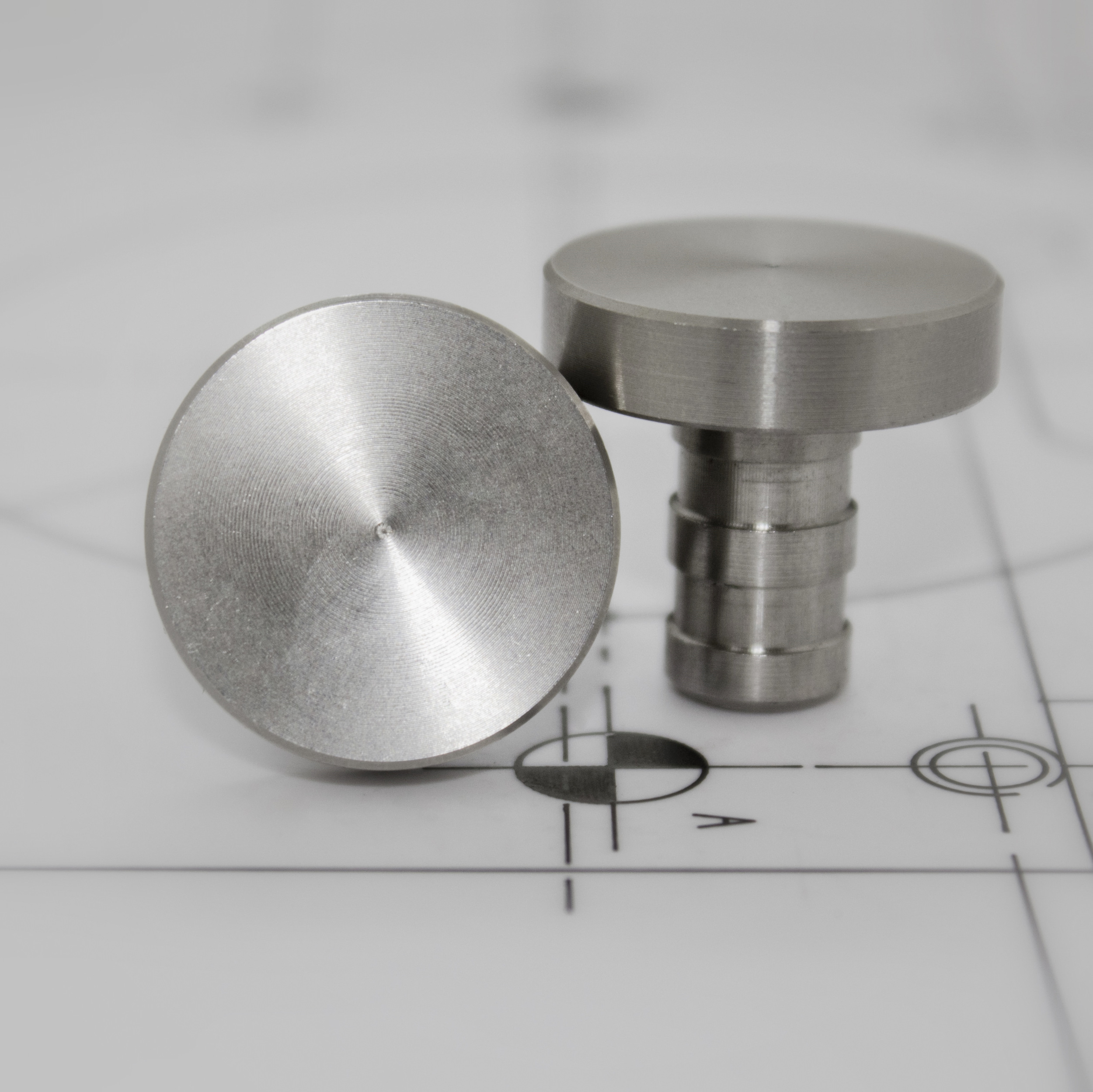 Stainless Steel 25mm Flush Sitted Stud FF256-PL