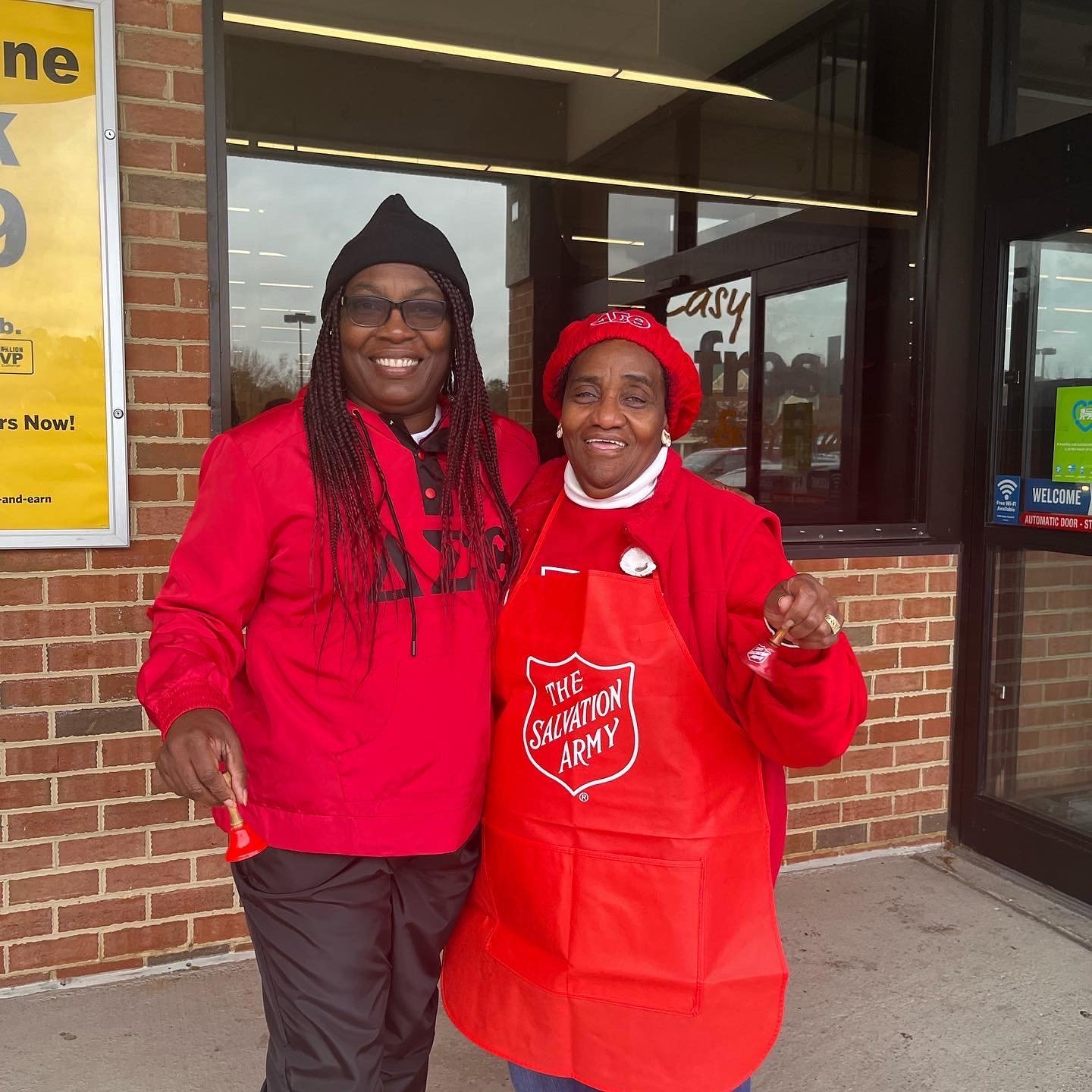 Ringing the Salvation Army Bell